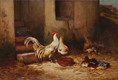 Dîner des poules par Philibert Léon Couturier